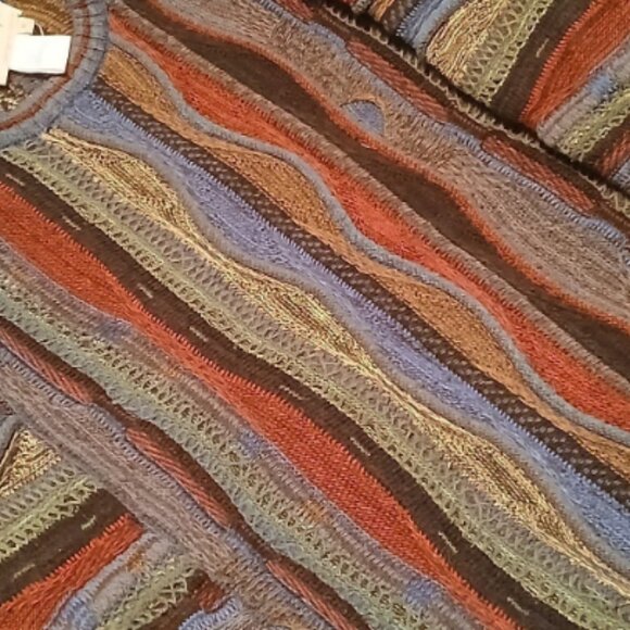 Vintage 90's Norm Thompson Coogi-Style Hip-Hop Rap Crewneck - Adult Men's SZ Me - Picture 1 of 2